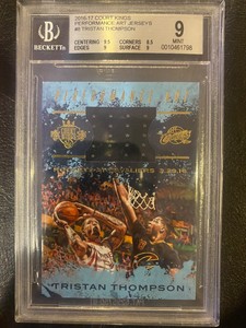 2016-17 Court Kings Art Jerseys #8 Tristan Thompson Graded 9