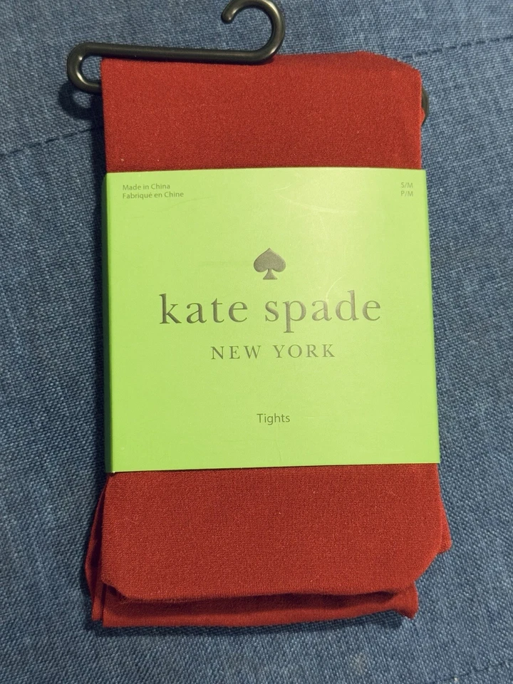 Medias Kate Spade New York Opacas Borgoña Para Mujer Talla S/M Nylon Pantimedias Nuevas Foto 1 de 4