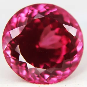23-25 Ct Magenta Color Loose Gemstone Round Cut Natural Rhodolite Garnet 16 mm - Picture 1 of 7