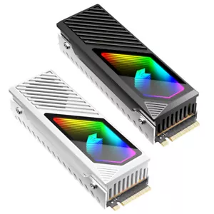M.2 2280 SSD Heatsink SSD Aluminum Alloy Radiator 5V 3 Pin ARGB for M.2 2280 FR - Photo 1/14