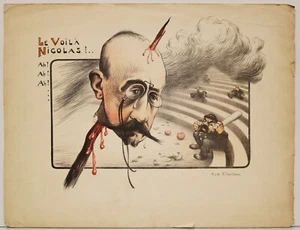 Retuschierter Druck - ALPHONCE E GABRIEL CHANTEAU " Le voilà Nicolàs " - Bild 1 von 12