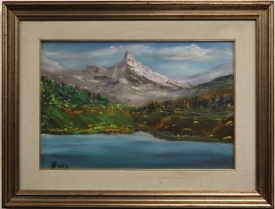 Buby dal Toso ( Scuola XX Secolo ) Dipinto Olio su Tela Paesaggio con Cornice - Imagen 1 de 4