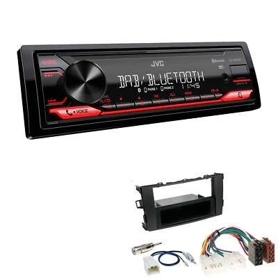 JVC KD-X282DBT Auto Radio Bluetooth DAB+ USB für Toyota Auris schwarz - Bild 1 von 4