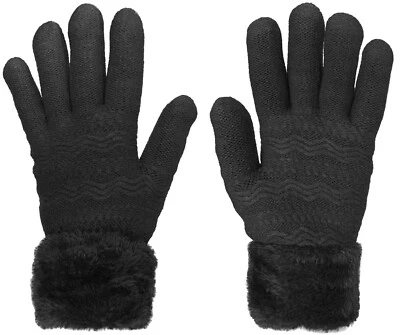 Женские зимние перчатки из искусственного меха сверхпрочные супер толстые плюшевые с флисовой подкладкой - Изображение 1 из 2