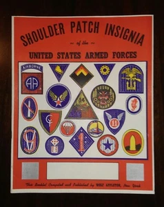  WWII WOLF APPLETON SHOULDER PATCH INSIGNIA OF US ARMED FORCES VINTAGE CATALOG - Picture 1 of 8