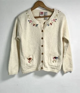 Cárdigan Suéter Marisa Lona Bordado De Colección Cottage Grannycore GrandmaCore GrandmaCore - Imagen 1 de 15