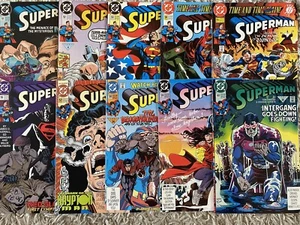 SUPERMAN #51-60 Run Lot of 10 DC Comics 1991 VF - Picture 1 of 1