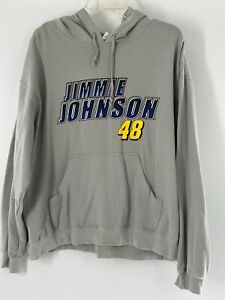 Jimmie Johnson #48 NASCAR Winner's Circle Grey XL Hoodie.