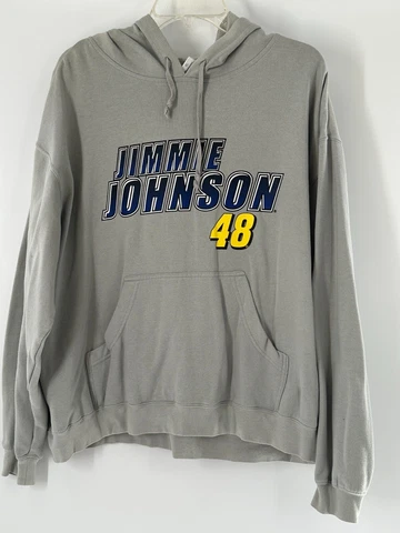 Jimmie Johnson #48 NASCAR Winner's Circle Grey XL Hoodie Cover