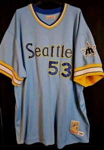 🔥 1979 VINTAGE AUTHENTIC WILLIE HORTON MARINERS TRIKOT GR 58 MITCHELL & NESS - Bild 1 von 6