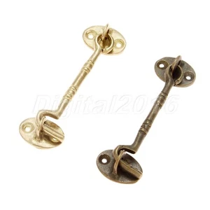 Vintage Doors Windows Cabinet Buckle Latches Kitchen Furniture Wind Hook Screws - Picture 1 of 10