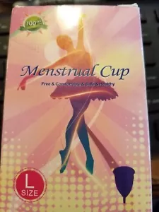 The Menstrual Cup Women Hygiene Reusable Soft Medical silicone LARGE - Picture 1 of 8