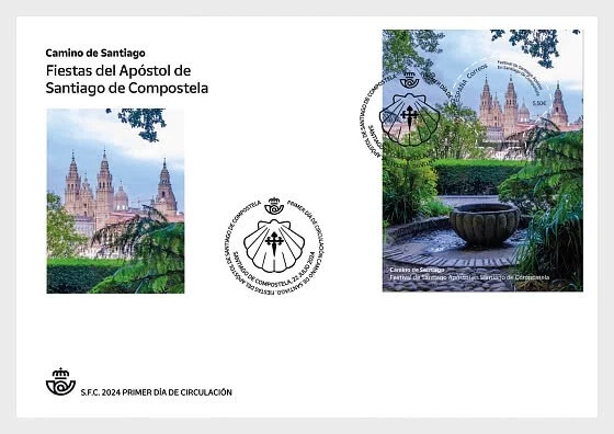 spain 2024 espagne Camino Santiago Festivit Apostle Santiago Compostela ms1v FDC - Image 1 of 1