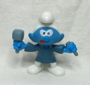 FIGURINE SMURF SCHTROUMPF SCULPTEUR McDONALD'S MAC DO HAPPY MEAL 2018 PEYO - Picture 1 of 5