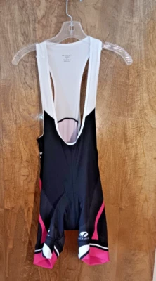 Voler Women's Bicycling Bib Shorts, Pink and Black, Size XL - Изображение 1 из 3