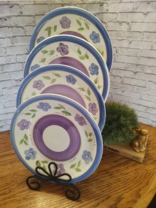 Gibson Bella Housewares Plates 8" Mix'n Match Set of 4 - Picture 1 of 4