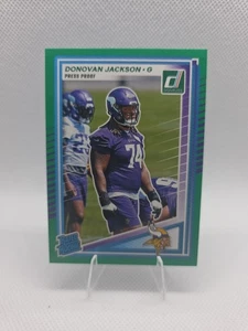 2025 Panini Donruss - Rated Rookie Donovan Jackson #381 Press Proof Green (RC) - Picture 1 of 2