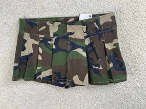 Almost Famous Skirt Womens M Skort Mini Y2K Short Pleated School Girl NEW - Picture 1 of 10