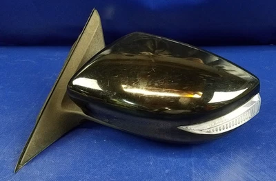 13-18 NISSAN ALTIMA LEFT SIDE POWER VIEW DOOR MIRROR W/ SIGNAL BLACK KH3 # 70223 - Image 1 of 4