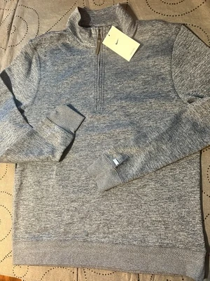 NIKE GOLF PLAYER PERFORMANCE ZIP. #451 HEATHER BLUE PULLOVER SIZE M MEN $105.00 - Image 1 of 4