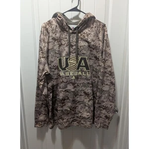 Majestic TEAM USA BASEBALL Classic Camo Hoodie Men's L Patriotic Sweatshirt - Bild 1 von 7