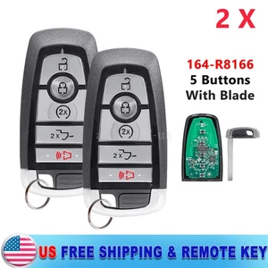 2 Replacement for Ford F-350 17 18 19 20 21 22 Smart Key Fob M3N-A2C93142600 - Picture 1 of 9