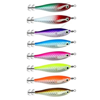 Leurre crevette brillant dans l'obscurité 8 cm appât de pêche en bois avec br - Photo 1/4