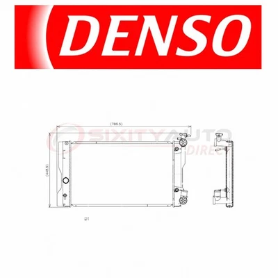 Denso Radiator for Toyota Matrix 1.8L L4 2009-2013 Coolant Antifreeze ke - Image 1 of 4