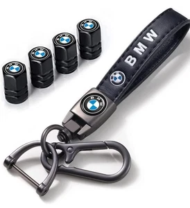 for BMW Keychain, Alloy Valve Stem Caps and Car Keyring Combo Compatible with... - Picture 1 of 2