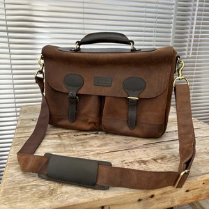 LOAKE - Wildleder - Handgefertigte Herren Leder Aktentasche Laptop - Bild 1 von 20