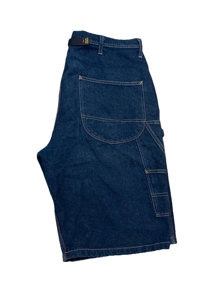 VINTAGE Y2K POLO JEANS COMPANY ADJUSTABLE STRAP BAGGY DENIM CARPENTER SHORTS 36 - Image 1 of 4