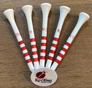 Ko Olina 5 Golf Tees und Marienkäfer Marker Set - Hawaii Neu - Bild 1 von 3