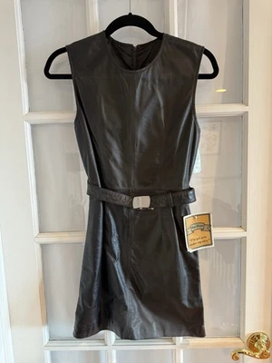 Vintage Rem Garson Leather Dress Women’s Size M Black - Image 1 of 4