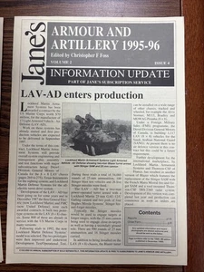 VTG 1996 Jane’s Armour & Artillery Update: Lockheed Martin LAV-AD PVB Prototypes - Picture 1 of 4