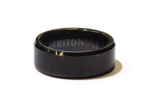 Anillo de boda Triton carburo de tungsteno negro para hombre 8 mm talla 9 TC 850 - Imagen 1 de 3