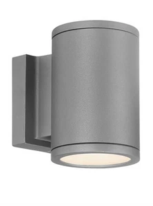 WAC Lighting Tube Up/Down Light Outdoor Wall Sconce WS-W2604-GH Graphite - Picture 1 of 12