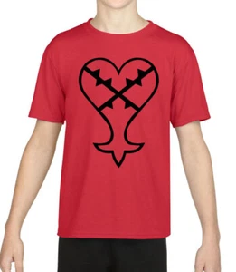 Kingdom Hearts Heartless logo inspired Kid's T-shirt - Picture 1 of 9