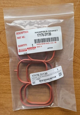 17176-31130 OEM TOYOTA LEXUS JUNTA DE ENTRADA PLENUM 3,5L 2016-2021 - Imagem 1 de 2