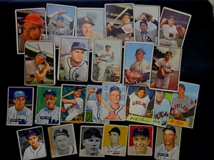 1948 1949 1950 1953 Bowman Baseball Lot 25 Yankees Brooklyn Dodgers Robinson Hi# - Picture 1 of 10