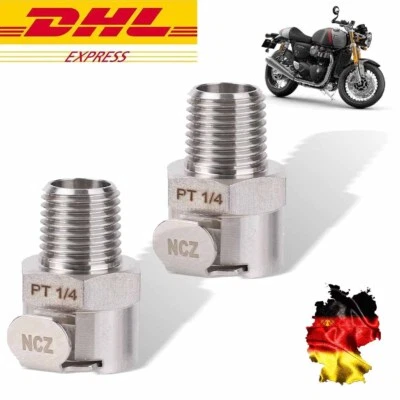 2x12.5 Benzin Pumpe Kupplung Schnellverbinder Benzinleitung Für Triumph BSPT 1/4 - Bild 1 von 4