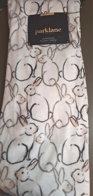 Easter Plush Throw- Parklane By Idea Nuova "NOTHING BUT RABBITS" 50"x70"