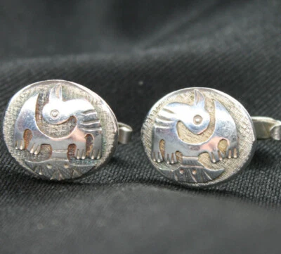 Gemelos de pájaro antiguo con superposición de ley de colección México Foto 1 de 4