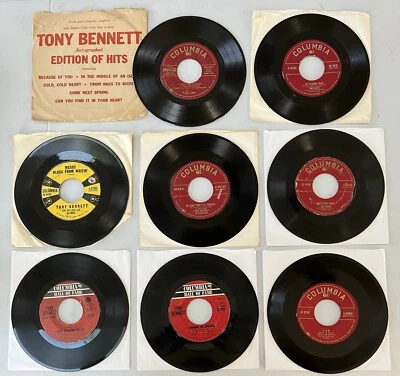 Lot of (8) Tony Bennett 45 RPM Records - Lot #5 - Image 1 of 2