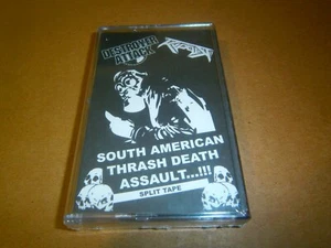 DESTROYER ATTACK / RIPPER - South American Thrash Death Assault!! Split Tape - Picture 1 of 4