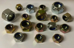 Tuercas nyloc finas métricas M8, M10, M12, M14, M16, M18, M20, M24. - Imagen 1 de 2