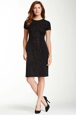 Cynthia Steffe Jennie Lace Panel Slim Dress  (Size 10) - Image 1 of 2