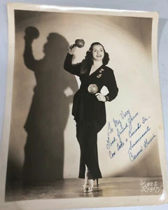 Vintage Carmen Garcia Playing Maracas Autographed 8x10" Photograph - Picture 1 of 5