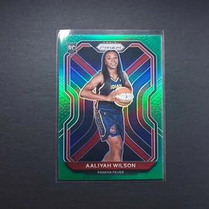 2021 Panini Prizm WNBA #99 Aaliyah Wilson - Indiana Fever Parallel Green Rookie - Bild 1 von 2