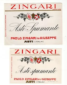 EV0005 Etichetta Vino Asti Spumante ditta Zingari anni 50 - Bild 1 von 1