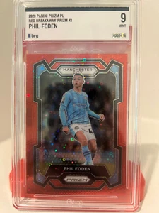 2023 Panini Prizm Premier League Phil Foden Red Breakaway 34/49 BRG 9 - Picture 1 of 2